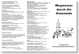 Wegweiser durch die Gemeinde